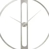 Uhren|KARE Design Wanduhr Clip Silber O60Cm