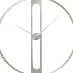 Uhren|KARE Design Wanduhr Clip Silber O60Cm