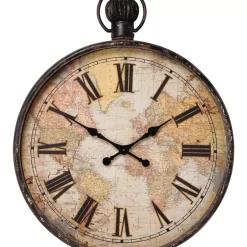 Uhren|KARE Design Wanduhr European Map 96Cm
