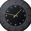 Uhren|KARE Design Wanduhr Lio Schwarz O60