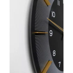 Uhren|KARE Design Wanduhr Lio Schwarz O60