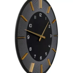 Uhren|KARE Design Wanduhr Lio Schwarz O60