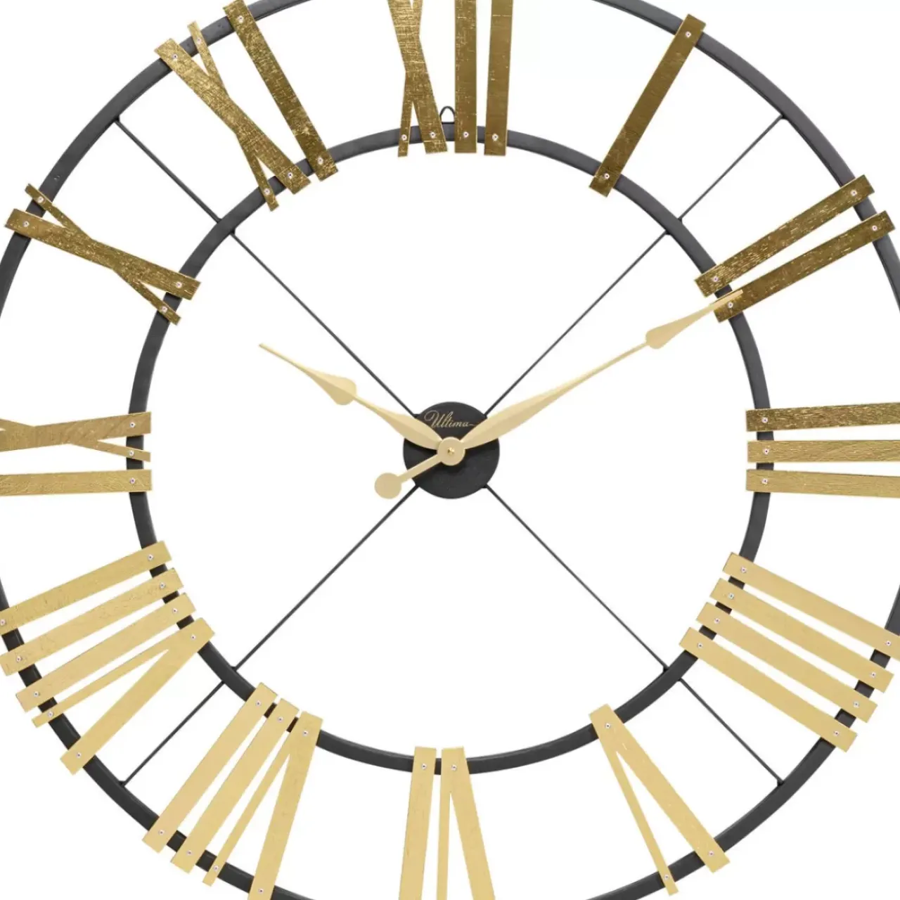 Uhren|KARE Design Wanduhr Nevio Brass O95Cm