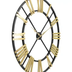 Uhren|KARE Design Wanduhr Nevio Brass O95Cm
