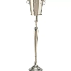 Geschirr & Tischaccessoires|KARE Design Weinkuhler Pillar Silber