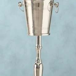 Geschirr & Tischaccessoires|KARE Design Weinkuhler Pillar Silber