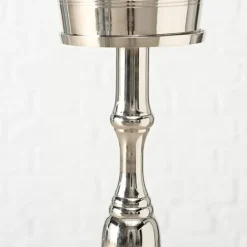Geschirr & Tischaccessoires|KARE Design Weinkuhler Pillar Silber