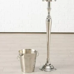 Geschirr & Tischaccessoires|KARE Design Weinkuhler Pillar Silber