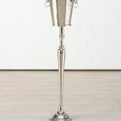 Geschirr & Tischaccessoires|KARE Design Weinkuhler Pillar Silber