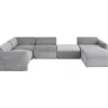 Sofas & Couches|KARE Design Wohnlandschaft 2 Lucca Grau Rechts 328Cm