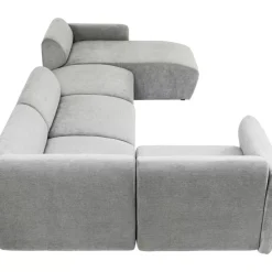 Sofas & Couches|KARE Design Wohnlandschaft 2 Lucca Grau Rechts 328Cm
