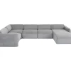 Sofas & Couches|KARE Design Wohnlandschaft 1 Lucca Grau Rechts 328Cm