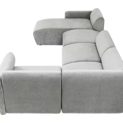Sofas & Couches|KARE Design Wohnlandschaft 2 Lucca Grau Links 328Cm