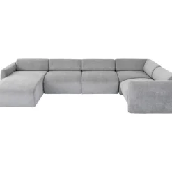 Sofas & Couches|KARE Design Wohnlandschaft 1 Lucca Grau Links 328Cm