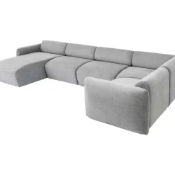 Sofas & Couches|KARE Design Wohnlandschaft 1 Lucca Grau Links 328Cm