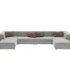 Sofas & Couches|KARE Design Wohnlandschaft Infinity Malibu Grau 434Cm