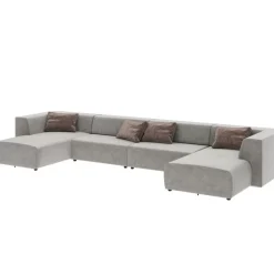 Sofas & Couches|KARE Design Wohnlandschaft Infinity Malibu Grau 434Cm