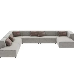 Sofas & Couches|KARE Design Wohnlandschaft Infinity Miami Grau 417Cm