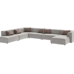 Sofas & Couches|KARE Design Wohnlandschaft Infinity Miami Grau 417Cm
